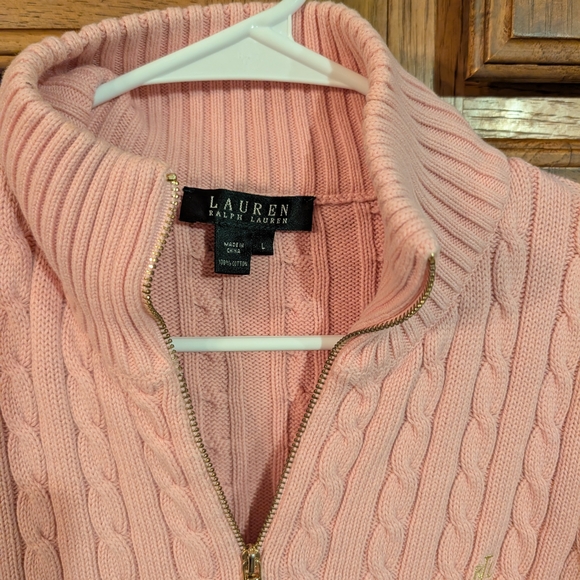 Ralph Lauren Pink Cable Knit Sweater - Picture 3 of 5